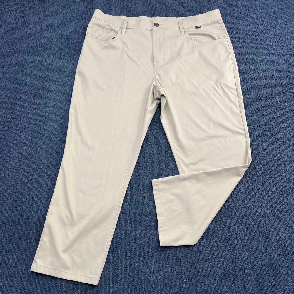 TravisMathew Mens Tan Golf Pants Size 38 Performance Lightweight Trousers